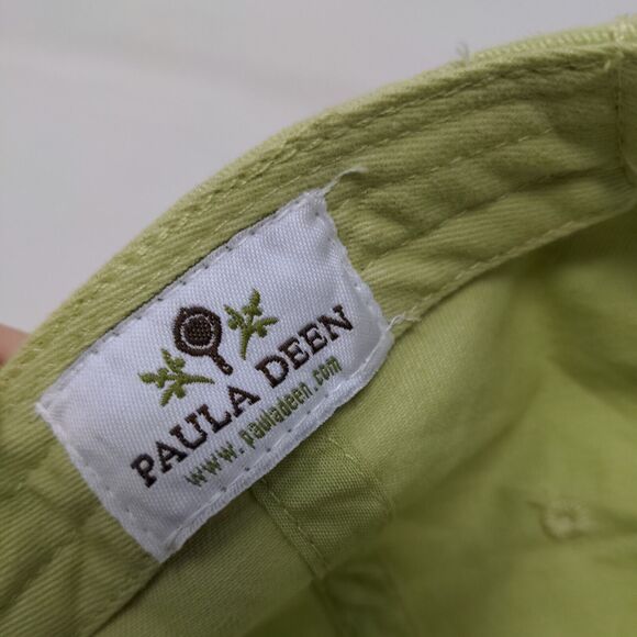 Paula Deen Women's Strapback Hat Green Adjustable Embroidered Logo Cotton - Picture 8 of 9